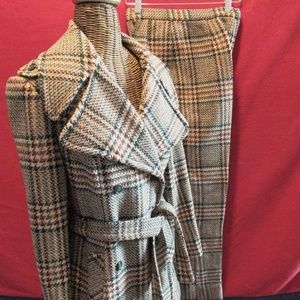 Wool plaid Pantsuit